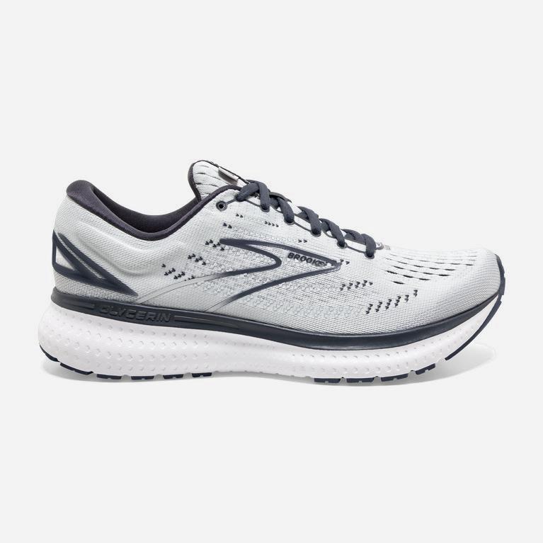 Brooks Glycerin 19 Womens Road Running Shoes Ireland Grey/Ombre/White (LPMQ-54728)